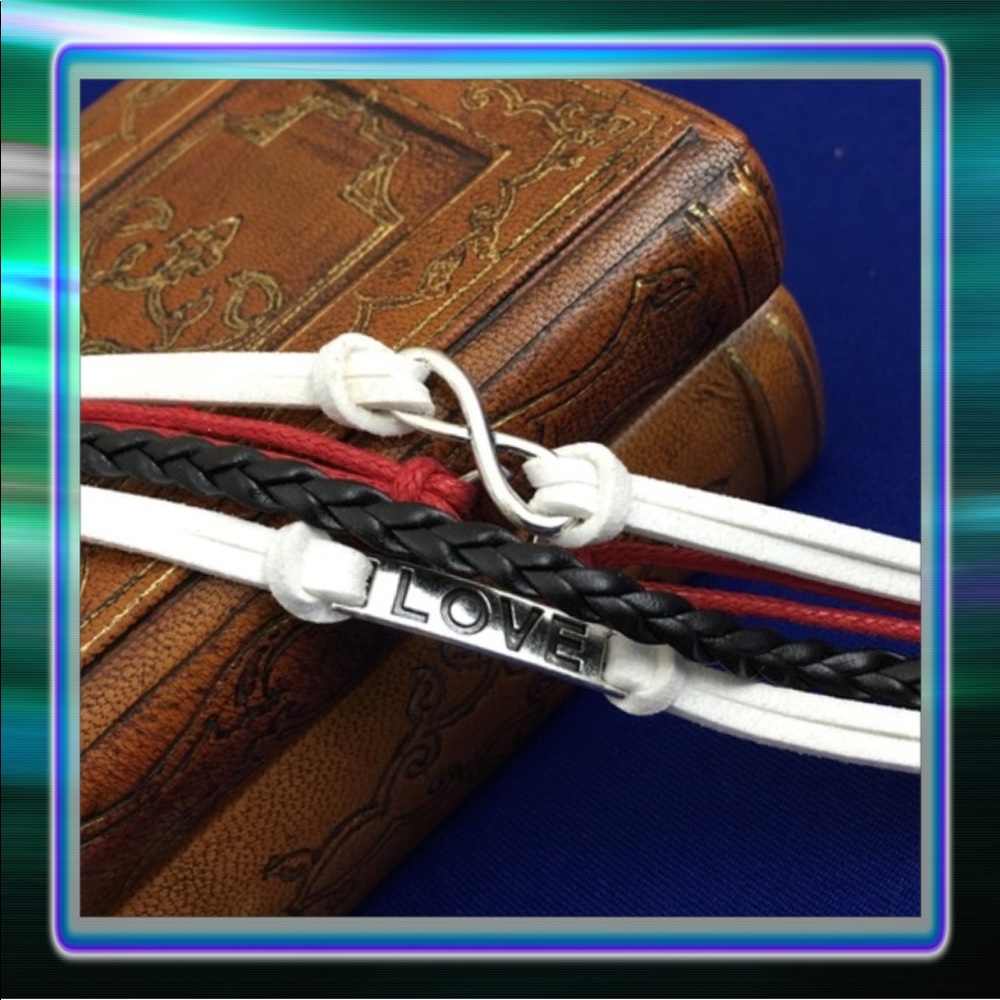 Love Anchor Infinity Bracelet